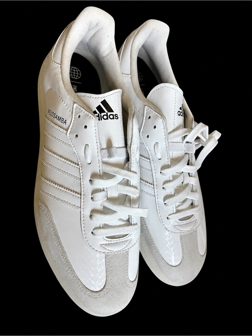 Adidas Velosamba Men’s Size 12 White Sneakers | Like New Cycling Shoes
